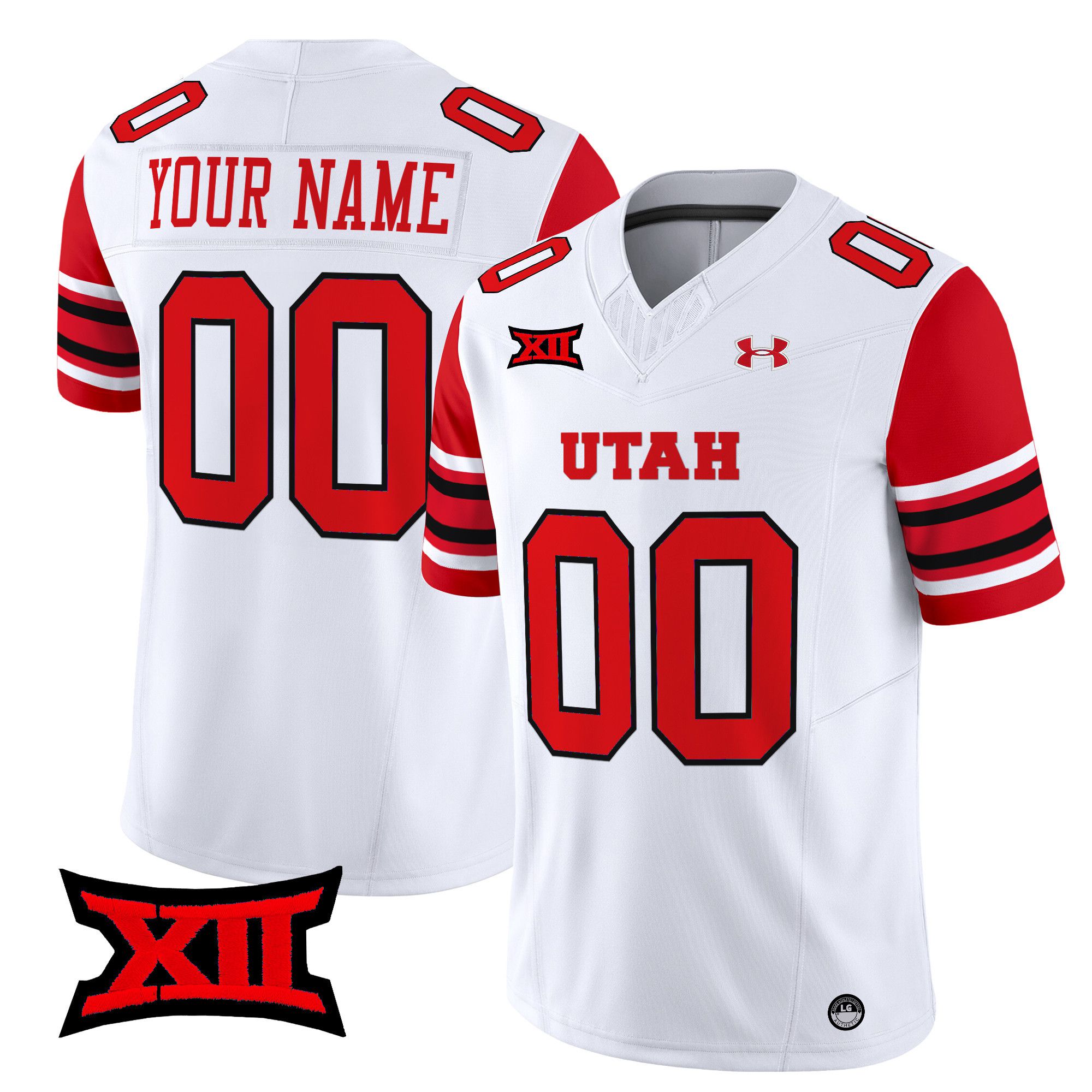 Men Utah Utes White 2024 Vapor Limited Custom NCAA Jersey->customized ncaa jersey->Custom Jersey